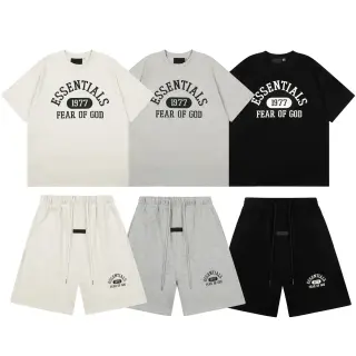 Fear of God Essentials 1977 letter T-Shirt & shorts set