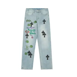 Chrome Hearts Graffiti Jeans