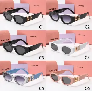 Miu Miu Oval Cat-Eye Sunglasses