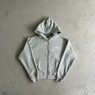 Corteiz Grey Zip-Up Hoodie