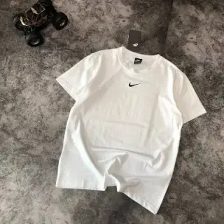 Nike white basic T-Shirt with mini swoosh logo