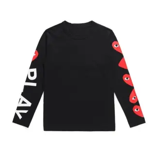 Comme des Garcons Play Heart Print Long-Sleeve T-Shirt