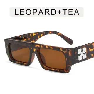 Off-White Thick Square Frame Arrow Print Sunglasses