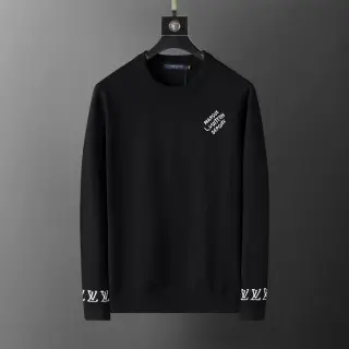 Louis Vuitton Brand Signature Crew-Neck Knit Sweater