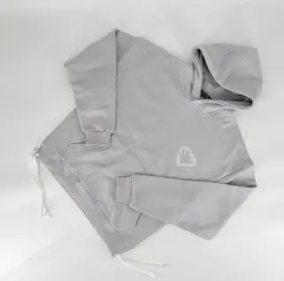 Heart Logo Grey Hoodie