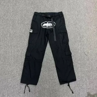 Corteiz Alcatraz Cargo Pants White Logo
