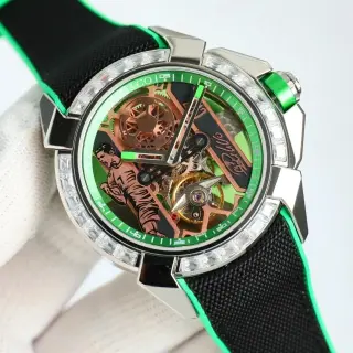 Jacob & Co Green Skeleton Watch