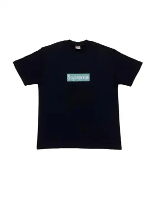 Supreme x Tiffany & Co. Collaboration Box Logo T-Shirt (Black)