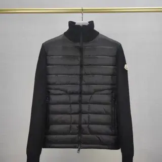 Moncler Knit-Sleeve Puffer Jacket