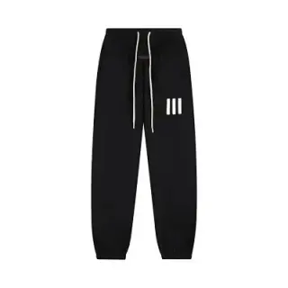 Essentials Three-Bar Logo Sweatpants Black