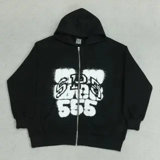 Sp5der Classic Spider Zip-Up Hoodie