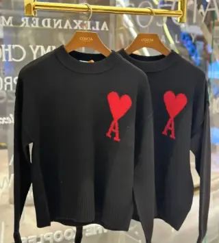 AMI Heart A Knit Sweater