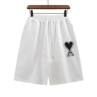 AMI Heart Embroidered Sports Shorts