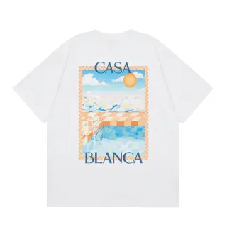 Casablanca Pool Graphic T-Shirt White