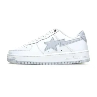 A Bathing Ape BAPE STA Low White Grey
