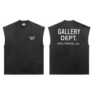 Gallery Dept. Hollywood CA Sleeveless T-Shirt Washed Black