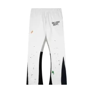 Gallery Dept. Painted Flared Casual Trousers White