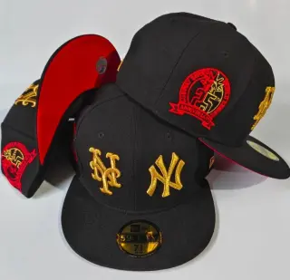 New Era MLB Subway Series Hat Black Red