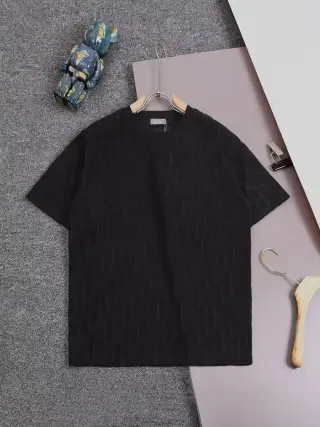 Dior Oblique Jacquard T-Shirt Black