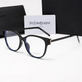 Saint Laurent Monogram Cat-Eye Eyeglasses Black Clear
