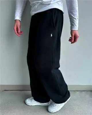 Polo Ralph Lauren Straight Leg Fleece Sweatpants Black