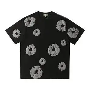 Denim Tears Cotton Wreath T-Shirt Black Grey