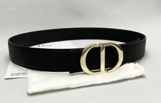 Dior CD Belt Black Gold