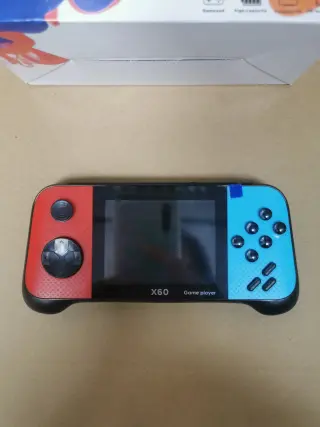 X60 Game Player Handheld Console Red and Blue