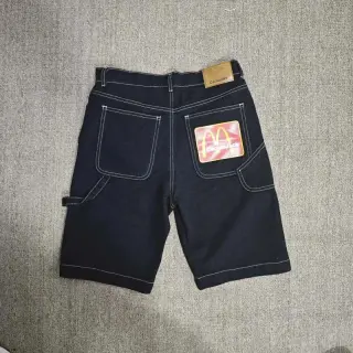 Travis Scott x McDonald's Travis Scott Cactus Jack x McDonald's Denim Carpenter Shorts Black