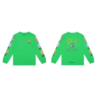 Chrome Hearts x Matty Boy Sex Records Long Sleeve T-Shirt Green