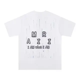 Amiri Rain Drop Logo T-Shirt White