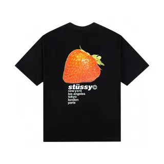 Stussy Strawberry Black Tee