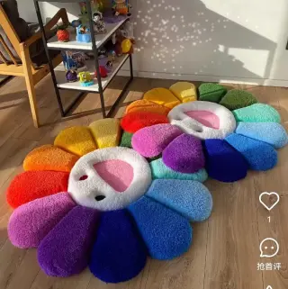 Tufted Flower Shaped Rugs