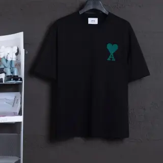 Ami Paris Heart Logo T-Shirts