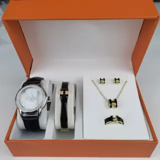 Hermes Five-Piece Watch Jewelry Set