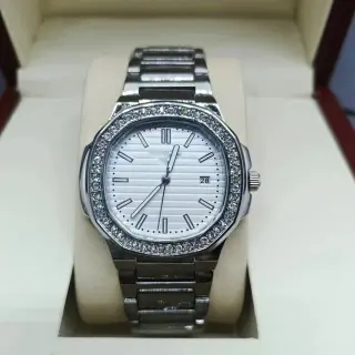 Patek Philippe Nautilus Diamond Bezel Steel Watches