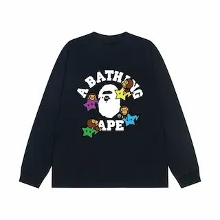 A Bathing Ape Graphic Long Sleeve T-Shirts