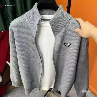 Prada Full Zip Knit Sweaters